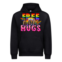 Black Free Mom hugs Urban Hoodie - FaDigitalArtStudio