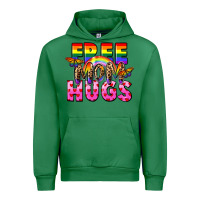 Emerald Free Mom hugs Urban Hoodie - FaDigitalArtStudio