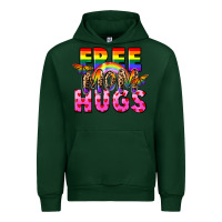 Forest Green Free Mom hugs Urban Hoodie - FaDigitalArtStudio