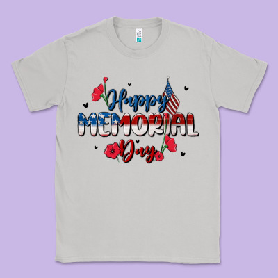 Happy Memorial Day Classic Tee Designed By Maliassmallbusiness