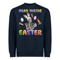 Navy dead inside but it's easter Heavyweight Sweatshirt - MaliasSmallBusiness