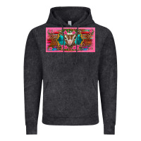 Vintage Black western baby boer goat pink flowers serape leopard pink glitter patter Vintage Hoodie - BarkalooDesign