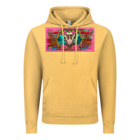 Vintage Mustard western baby boer goat pink flowers serape leopard pink glitter patter Vintage Hoodie - BarkalooDesign