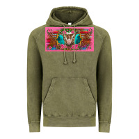 Vintage Olive western baby boer goat pink flowers serape leopard pink glitter patter Vintage Hoodie - BarkalooDesign