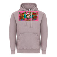 Vintage Zinc western baby boer goat pink flowers serape leopard pink glitter patter Vintage Hoodie - BarkalooDesign