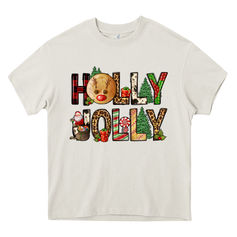 Holly Jolly Heavy Core Tee by FaDigitalArtStudio | Teevron