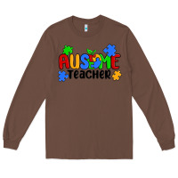 Chestnut ausome teacher Long Sleeve Tee - MaliasSmallBusiness