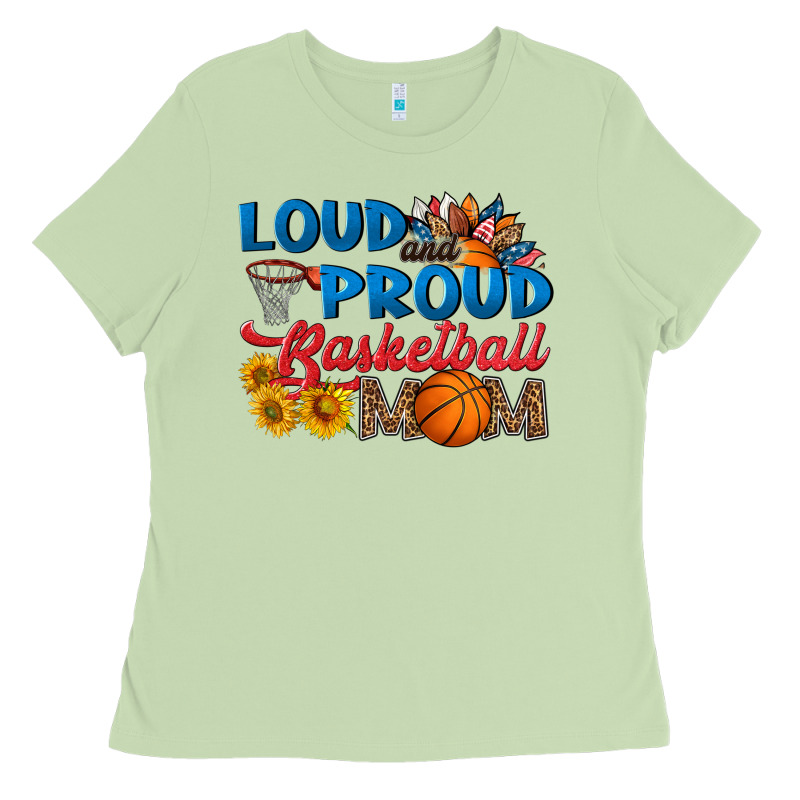 Loud And Proud Basketball Mom Ladies Tee by HRA Design Shop | Teevron