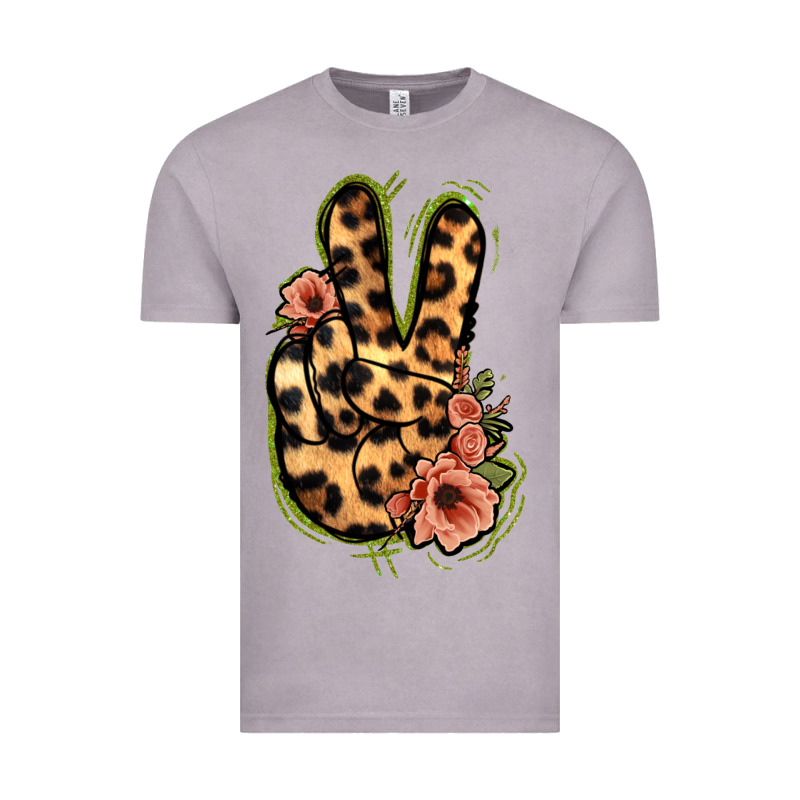 Leopard Floral Peace Sign Vintage Tee by Jasminsmagicworld | Teevron