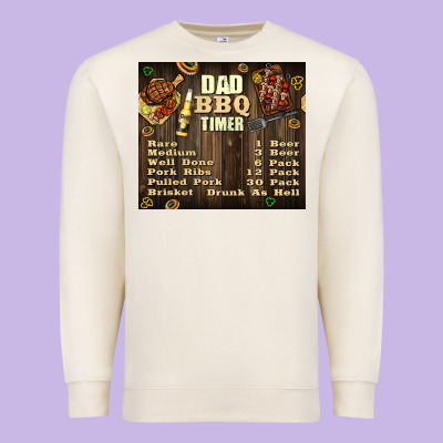 Dad Bbq Timer Premium Sweatshirt Designed By Tumblerdesignbyshophia