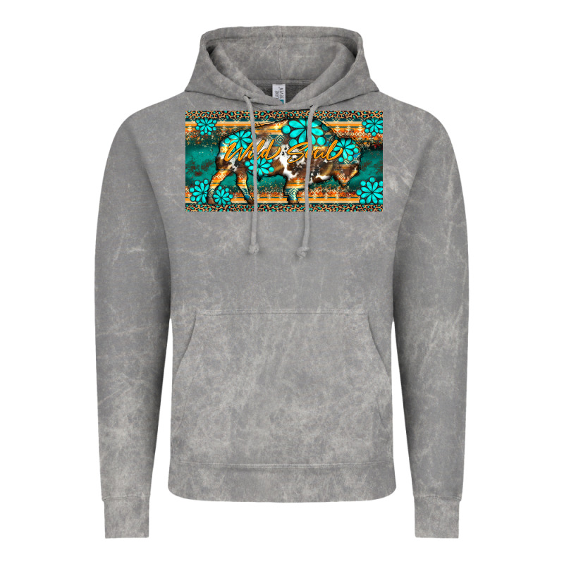 Western  Bison Wild Soul Turquoise's Gemstones  License Plate Template Vintage Hoodie by BarkalooDesign | Teevron