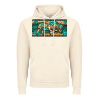 Vintage Artic western  bison wild soul turquoise's gemstones  license plate template Vintage Hoodie - BarkalooDesign