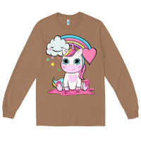 Toasted Coconut cute unicorn and rainbow Long Sleeve Tee - NancyCooperArtShop