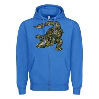 True Royal alligator Zipper Hoodie - BarkalooDesign