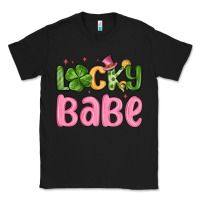 Black lucky babe st patrick s day Classic Tee - MaliasSmallBusiness