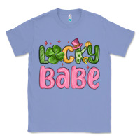 Colony Blue lucky babe st patrick s day Classic Tee - MaliasSmallBusiness