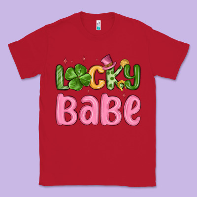 Lucky Babe St Patrick S Day Classic Tee Designed By Maliassmallbusiness