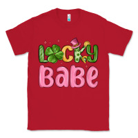 Red lucky babe st patrick s day Classic Tee - MaliasSmallBusiness