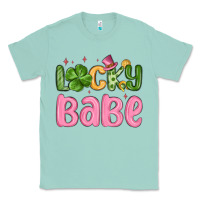 Seafoam lucky babe st patrick s day Classic Tee - MaliasSmallBusiness