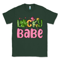 Sports Green lucky babe st patrick s day Classic Tee - MaliasSmallBusiness