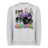 Heather Grey egg crusher Heavyweight Sweatshirt - MaliasSmallBusiness