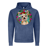 Vintage Denim Christmas Chihuahua Vintage Hoodie - RanaPortraitStore