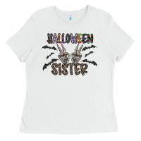 White halloween sister Ladies Tee - CowhideDigitalArt