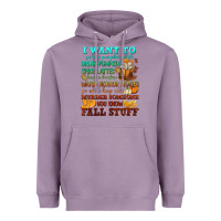Lavender I want to Fall stuff Heavyweight Hoodie - NancyCooperArtShop