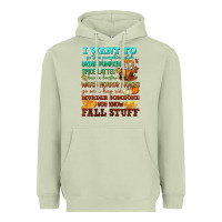 Matcha I want to Fall stuff Heavyweight Hoodie - NancyCooperArtShop