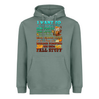 Sage I want to Fall stuff Heavyweight Hoodie - NancyCooperArtShop