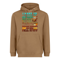 Toasted Coconut I want to Fall stuff Heavyweight Hoodie - NancyCooperArtShop