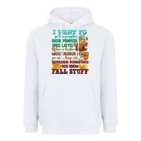 White I want to Fall stuff Heavyweight Hoodie - NancyCooperArtShop