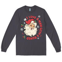 Smoke i love a man with a beard Long Sleeve Tee - MaliasSmallBusiness