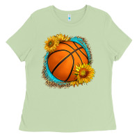 Matcha western basketball with sunflower Ladies Tee - HRA Design Shop