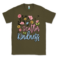 Army Green scatter kindness Classic Tee - MaliasSmallBusiness
