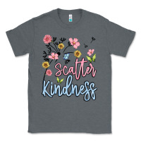 Charcoal Heather scatter kindness Classic Tee - MaliasSmallBusiness