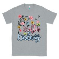 Heather Grey scatter kindness Classic Tee - MaliasSmallBusiness