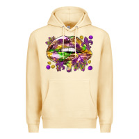 Pina Colada Mardi Gras lips Premium Hoodie - HowdyJamesFarm