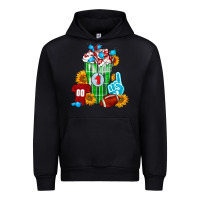 Black Football Frappe Urban Hoodie - FaDigitalArtStudio