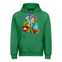 Emerald Football Frappe Urban Hoodie - FaDigitalArtStudio