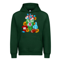Forest Green Football Frappe Urban Hoodie - FaDigitalArtStudio