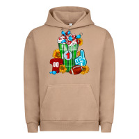 Pigment Burro Football Frappe Urban Hoodie - FaDigitalArtStudio