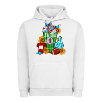 Pigment Lunar Rock Football Frappe Urban Hoodie - FaDigitalArtStudio
