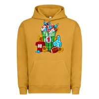 Pigment Peanut Butter Football Frappe Urban Hoodie - FaDigitalArtStudio