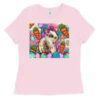 Bubblegum Pink Easter Bunny tumbler Easter Day Ladies Tee - Neo Western