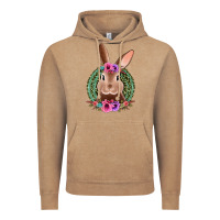 Vintage Coffee western leopard and flowers easter bunny Vintage Hoodie - Jasminsmagicworld
