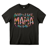Asphalt glitter and dirt mama of both Heavy Core Tee - RacoonDesign