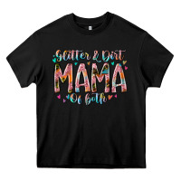 Black glitter and dirt mama of both Heavy Core Tee - RacoonDesign