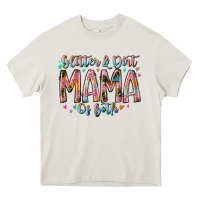 Cream glitter and dirt mama of both Heavy Core Tee - RacoonDesign
