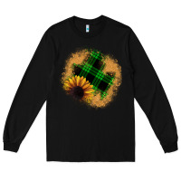 Black sunflower christmas patch Long Sleeve Tee - JahusDesignShop
